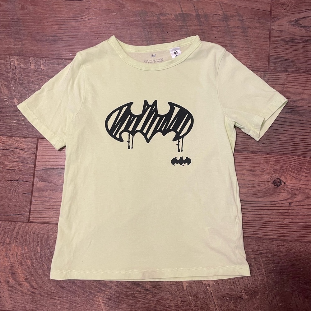 Neon Green Bat Man Logo Shirt